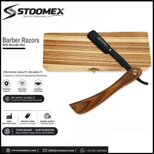 Barber Razors  With Wooden Box